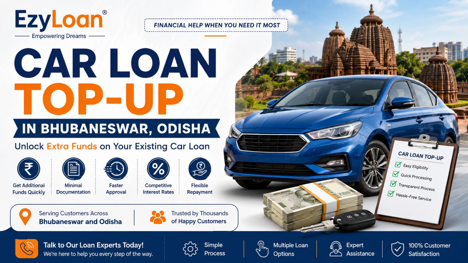 Car Loan Top-Up in Bhubaneswar Odisha with EzyLoan