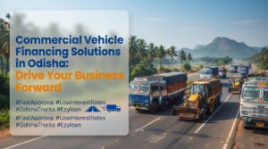 Commercial vehicle financing solutions in Odisha – trucks and buses on road representing transport business growth