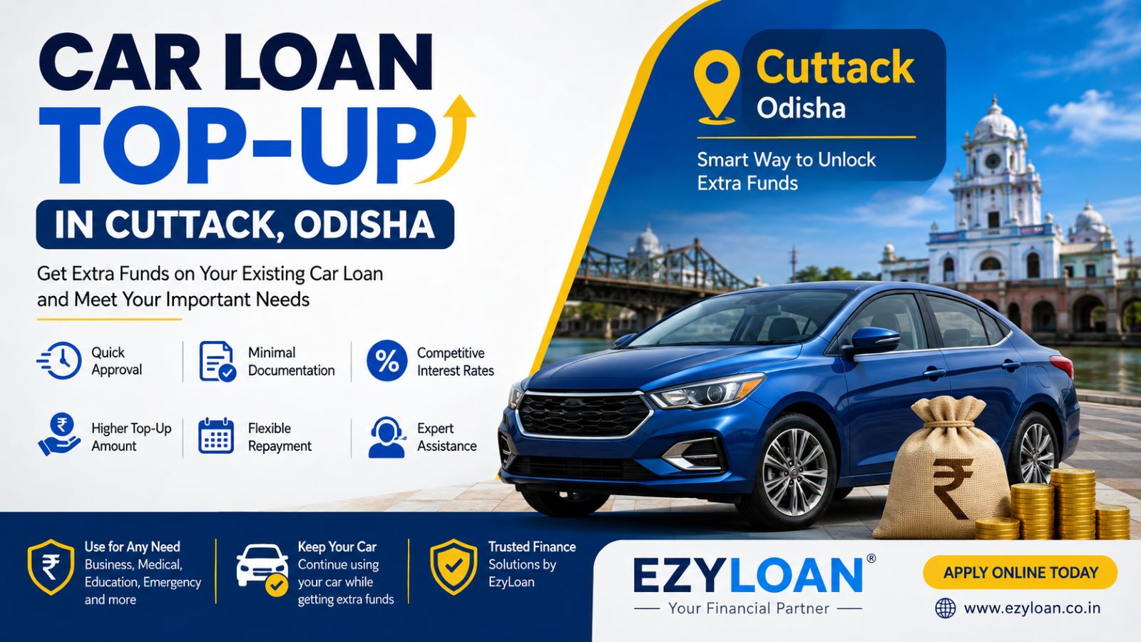 Car Loan Top-Up in Cuttack Odisha by EzyLoan