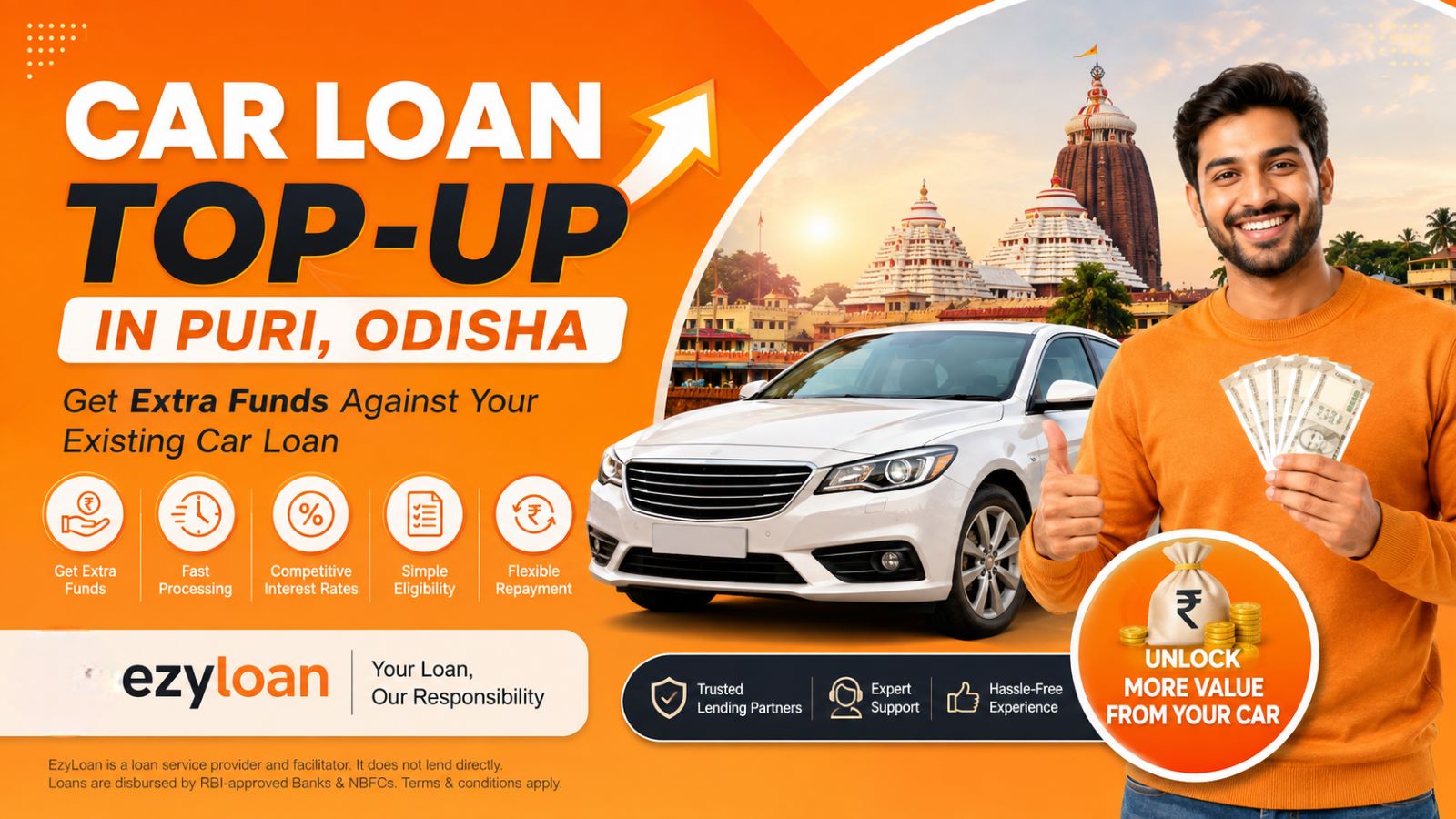 Car Loan Top-Up in Puri Odisha with EzyLoan