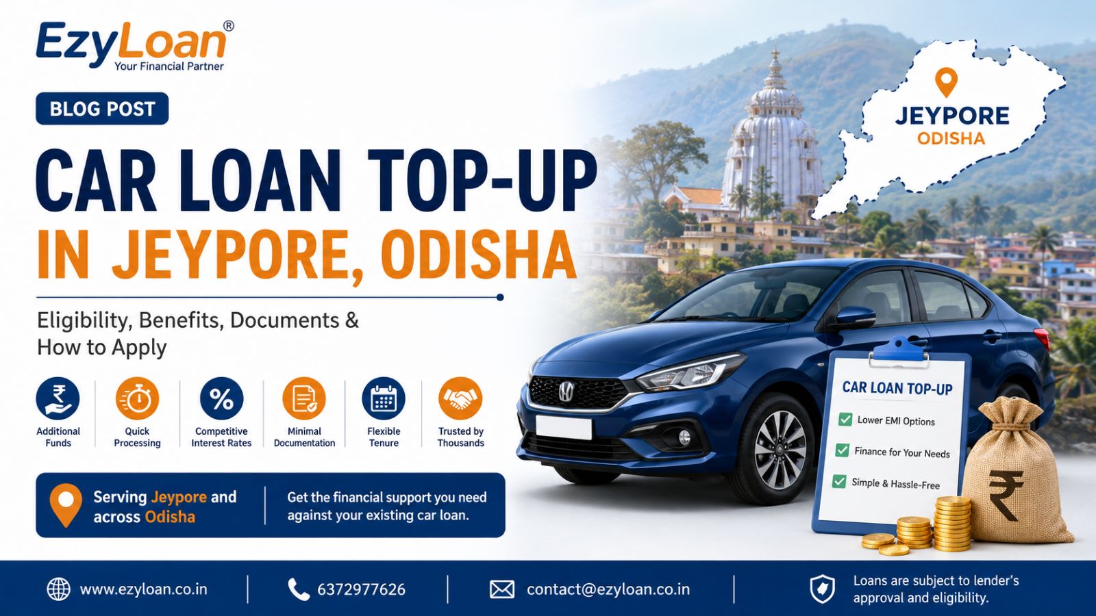Car Loan Top-Up in Jeypore Odisha for existing car owners